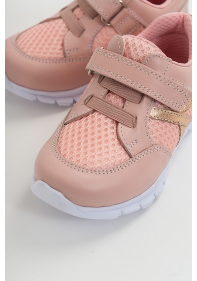 Mnpc Unisex Pudra Deri Ortopedik Destekli Spor Ayakkabı Pudra (531051586) Pudra