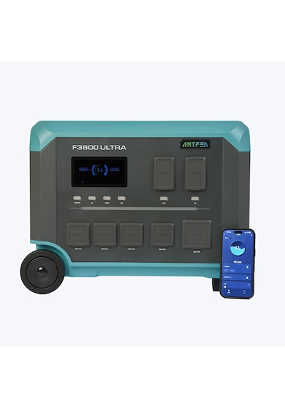 Antfea F3600 + 2 Adet Bf3600 Yedek Batarya + 4 Adet 400w Paneli + 2 Adet Paralelleme Kablosu 3.6 Kw / 12.3 Kwh / 1.6 Kw