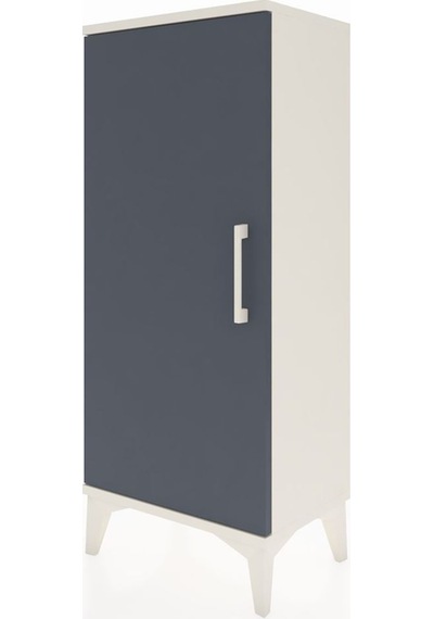 Arges Komodin 2 Raflı Tek Kapaklı 44x30x106 Aytaşı-antrasit Aytaşı