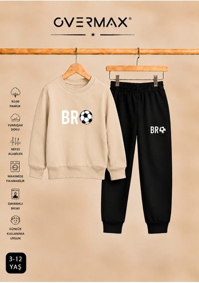Overmax Çocuk Bro Futbol Baskılı Kapüşonsuz Sweatshirt Eşofman Takımı- 3-12 Yaş Bej Üst-siyah Alt - 922594887 Bej Üst-siyah Alt Overmax Çocuk Bro Futbol Baskılı Kapüşonsuz Sweatshirt Eşofman Takımı- 3-12 Yaş Bej Üst-siyah Alt - 922594887 Bej Üst-siyah Alt