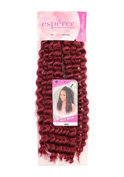Nice Bulk Afro Su Dalgası Saç - Kızıl
