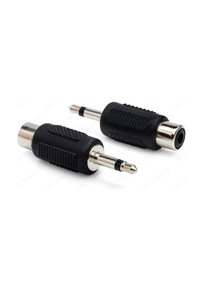 3.5mm Mono Erkek - RCA Dişi Konnektör Ses Video Adaptörü