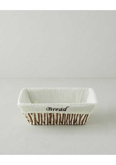English Home Navera Kağıt Ekmek Sepeti 23,5x18x8 Cm Krem Krem