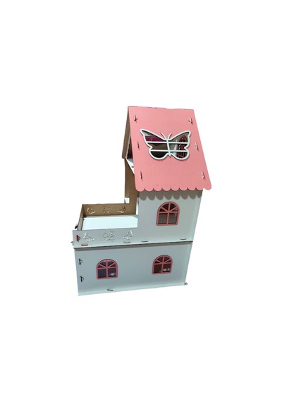 Ahşap Oyun Evi Kelebek Çatılı