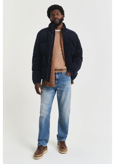 Gant Erkek Regular Fit Bisiklet Yaka Kazak - Bej-10614 Dk Sand Melange