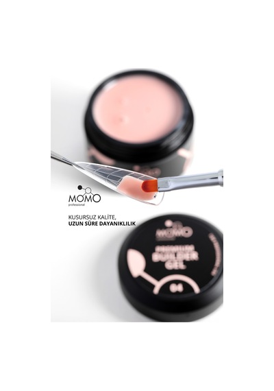 Momo Professional Premium Builder Gel Protez Tırnak Jeli No.04 Bej 55 gr