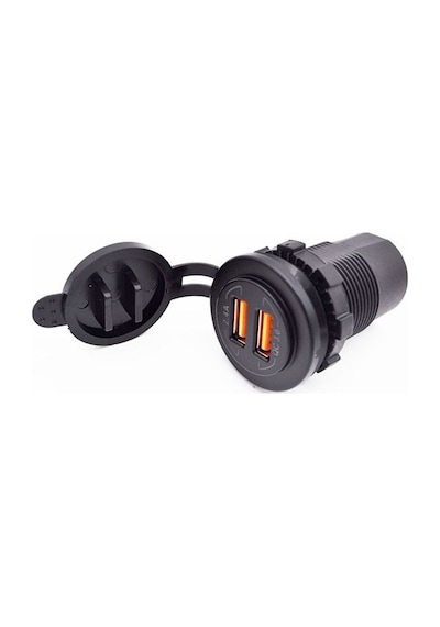 Usb Soketi Ikili 2.4A+Qc3.0 12-24V