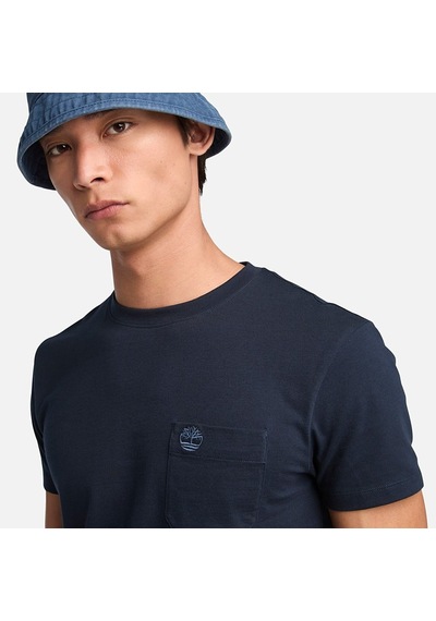 Timberland Dunstan River Chest Pocket Erkek T-shirt-32656 Koyu Mavi