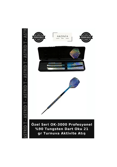 Özel Seri Ok-3000 Profesyonel %90 Tungsten Dart Oku 21 Gr Turnuva Aktivite Atış