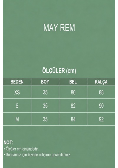 Mayrem May Rem Kadın Payet Detaylı Astarlı Mini Etek Mavi