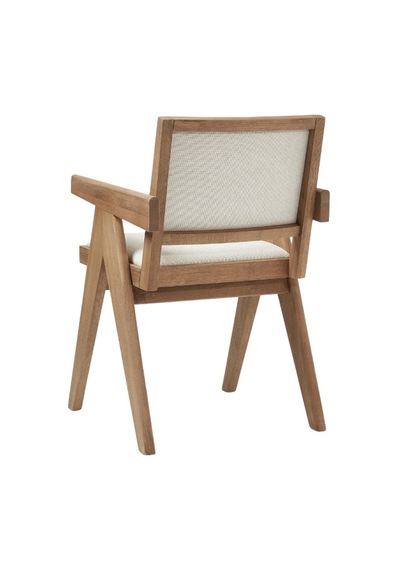 Kalmar Ahşap Ceviz Sandalye Natural - Beyaz