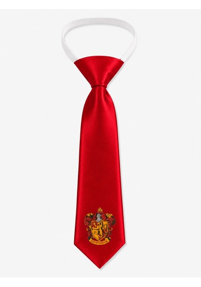 Herşeynota Harry Potter Gryffindor Kravat Kırmızı Renk Ayarlanabilir Lastikli 3-10 Yaş Unisex Çocuk Kravatı Açık Gri