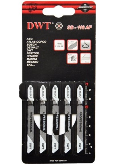 DWT SB-118AF Dekupaj Testere Bıçağı 75mm - Metal