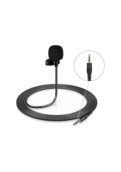 4 Pin 3.5 Mm Telefon Bilgisayar Kamera İçin Yaka Mikrofonu