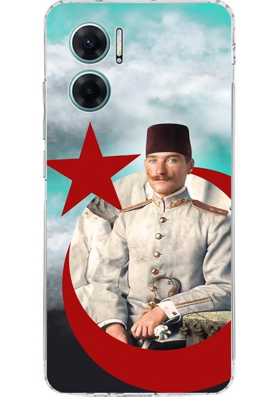 Redmi Note 11e Uyumlu Gençlik Yılları Atatürk Baskılı Silikon Kılıf Renkli