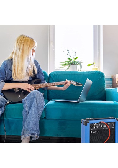 Vangoa Ga10bl 10 Wat Elektro Gitar Amfisi Mavi