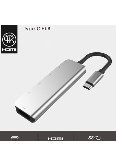 Ally Usb Type-C To 5In1 Hdtv 2Xusb 2X Pd Hub Adaptör Çoklayıc