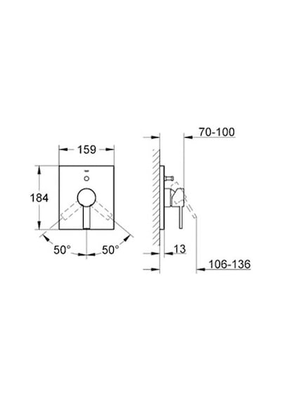 Grohe Grohe Allure Ankastre Banyo Duş Bataryası - 19315000