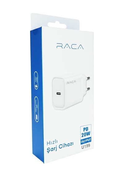 Raca U199 Pd 20 Watt Type-c Hızlı Şarj Adaptörü Cihazı Type-c Pd 3.0