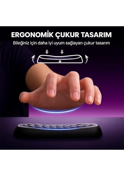 Masaüstü Kol Dayama Padi Ergonomik Klavye Ve Mouse İçin Bilek Destek Seti Bilek Yastığı