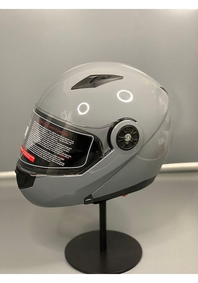 JK Çene Açılır Vizörlü Ece Belgeli Nargo Gri Kask Jiekai Jk-902 Gri