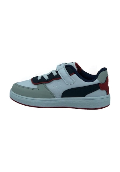 M.P Pepino 964 Cırtlı Unisex Çocuk Günlük Spor Ayakkabı Beyaz - Lacivert - Kırmızı