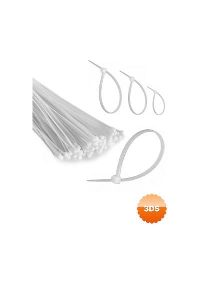 50 Adet Plastik Cırt Kelepçe Kablo Bağı Kablo Düzenleyici - 4.8 X 380 Mm