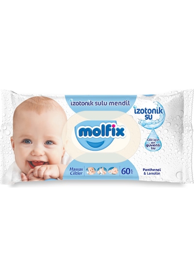 Molfix Hassas Ciltler Izotonik Sulu Mendil 24 X 60'Lı