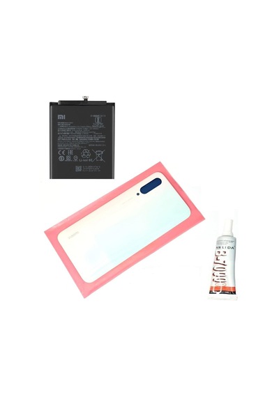Mi9 Lite Uyumlu Arka Batarya Kapağı ,batarya Ve B7 Pembe