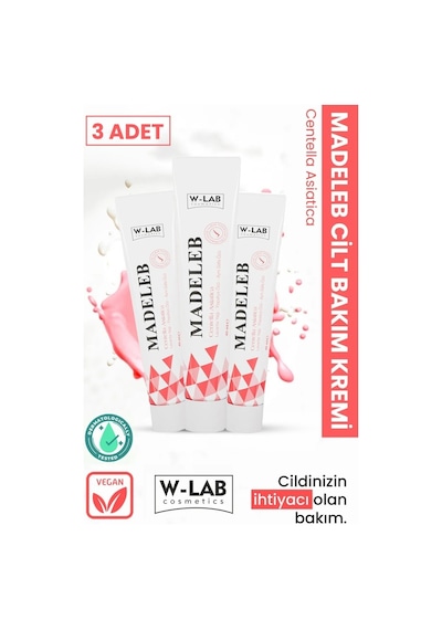 W-Lab Cosmetics Madeleb Cilt Bakım Kremi 3 x 40 ML