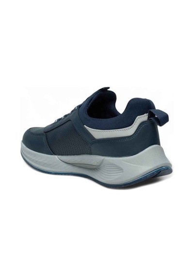 Acropol 137-26 Deri Anatomik Erkek Sneaker Lacivert Gümüş Lacivert
