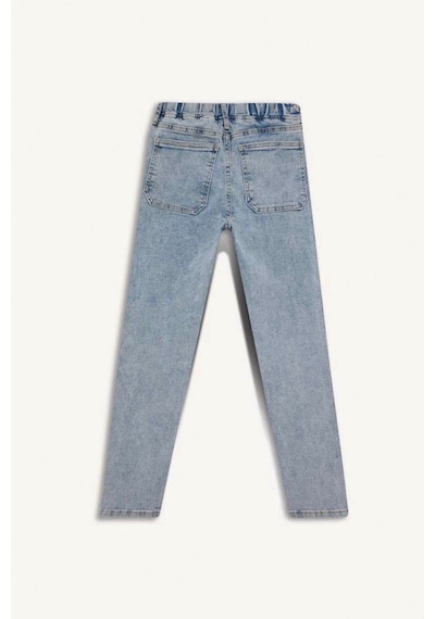 Defacto Erkek Çocuk Balloon Fit Düz Paça Jean Pantolon F3378a825aunm28 Mavi