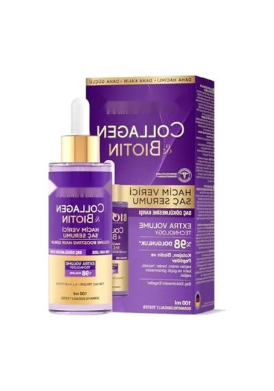 Hacimlendirici Saç Serumu - Kolajen, Biotin Ve Bitkisel Bileşenler İçerir - 100 Ml