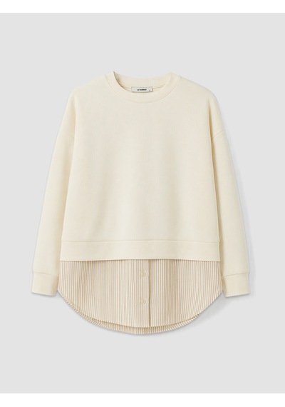 LC Waikiki Lc Waıkıkı Bej Soft Touch Kadın Sweatshirt Tunik Diğer