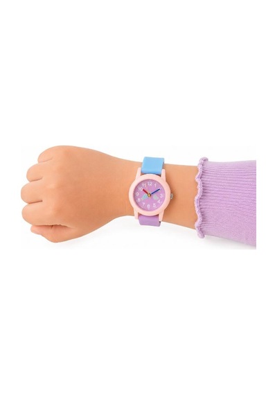 Şeker Desenli Açık Pembe Kız Çocuk Kol Saati Analog Saat St-304417