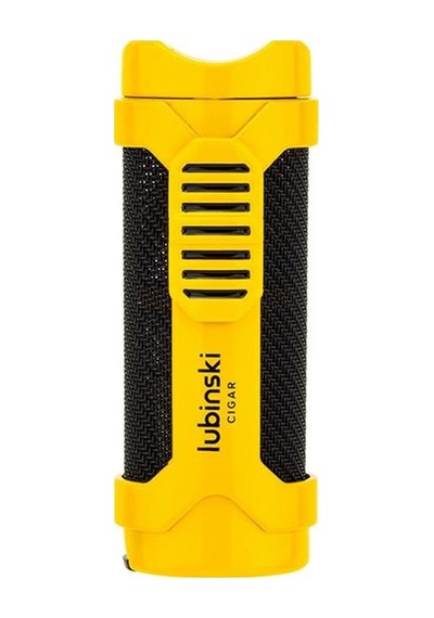 Lubinski Cigar Sehpa Kapaklı Delicili Tek Torch Puro Çakmağı Sarı Lb-152