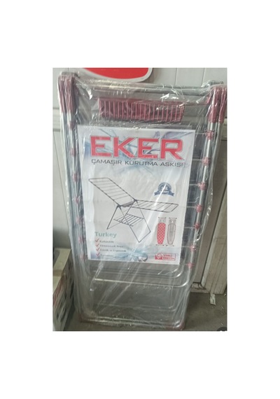 Alife Eker Kalın Borulu Çamaşır Kurutma Askısı Pratik Çamaşırlık Gri