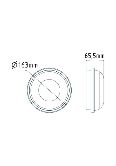 Ayrex 15w Artos Siyah Led Nem Su Geçirmez Banyo Bahçe Balkon Modern Tavan Duvar Lambası Beyaz Işık 6500k Ip65 Dış