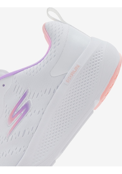 Skechers Go Run Elevate - Double Time Kadın Beyaz Koşu Ayakkabısı 128334 Wmlt Beyaz