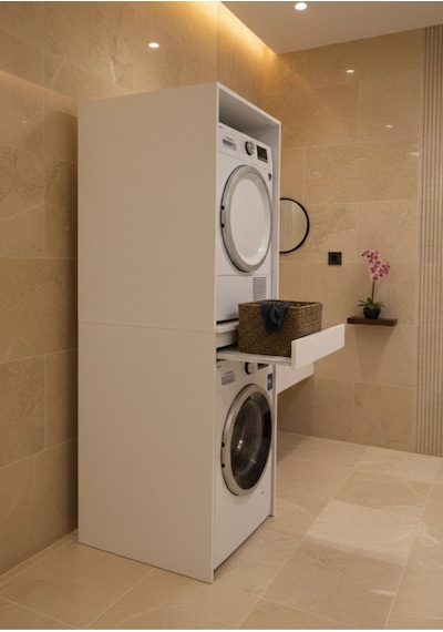 Altay Çamaşır Makinesı Ve Kurutma Makinesi Dolabı Çekmeceli Banyo Dolabı Beyaz Beyaz Altay Çamaşır Makinesı Ve Kurutma Makinesi Dolabı Çekmeceli Banyo Dolabı Beyaz Beyaz