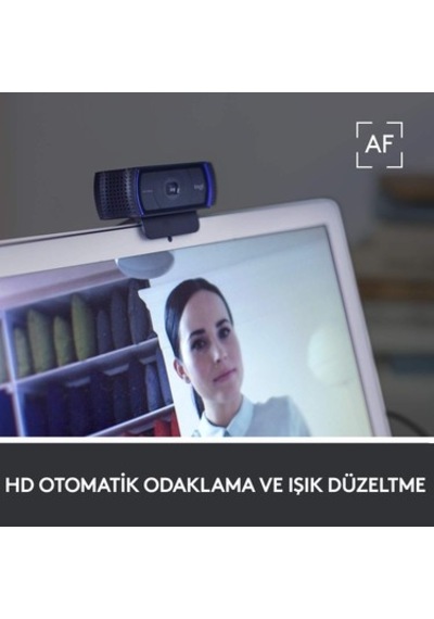 1080p Hd Web Kamerası, Stereo Ses İle Net Görüntü Kalitesi