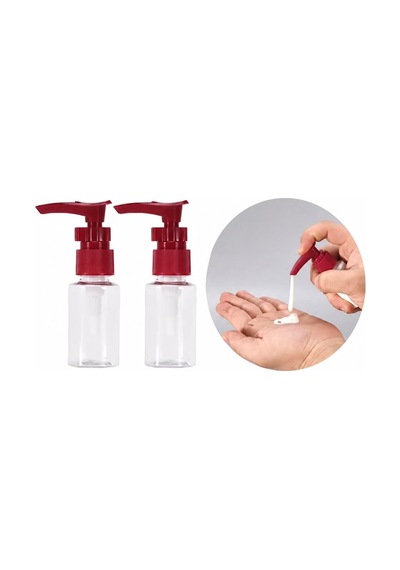 Bordo Seyahat Banyo Seti 6 Parça 30 Ml Seyahat Şişeleri, Saklama Kapları, Taşıma Çantalı