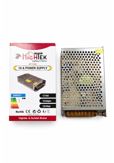 12v 10a Metal Kasa Güç Kaynağı Ip20 120w Kalın Kasa Trafo Adaptör