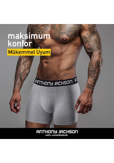 Anthony Jackson Likralı 6'Lı Kutu Premium Erkek Boxer Ronin