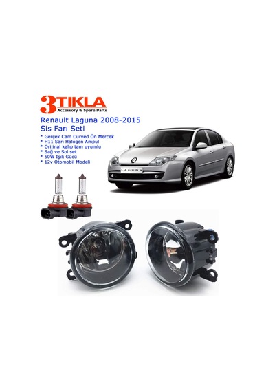 Renault Laguna 2014 Sis Farı Set Oem: 8200074008