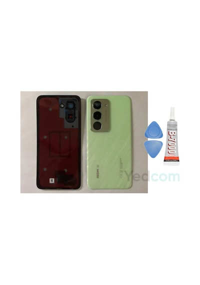 Xiaomi Redmi 15 5g Yeşil Kamera Camlı Arka Cam Batarya Pil Kapağı Telefon Arka Kapak