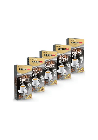 Espressomm® Premium Silver Alüminyum Kapsül Kahve (50 Adet) - Nes