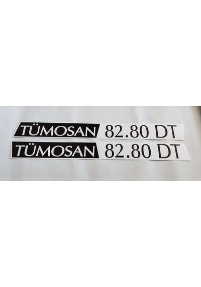 Tümosan Klasik 82.80 DT Yan Yazı Tanıtım Etiketi 1996 - 2000 Model Sağ - Sol Takım