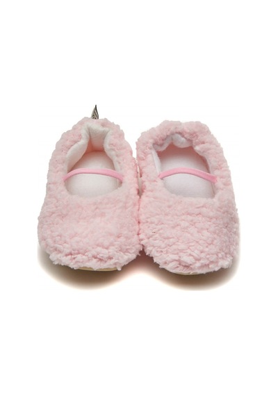First Step Suni Yünlü Peluş Pembe Anne Terlik ve Bebek Panduf (Terlik ve Panduf Ayrı Satılmaktadır) Pembe