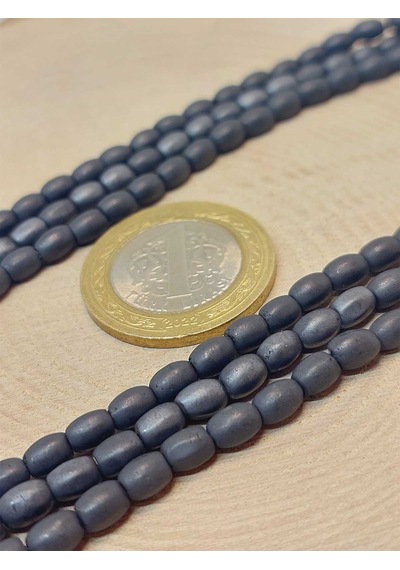 Hematit Taşı Arpa Kesim Dizi 4 5.5mm 49636